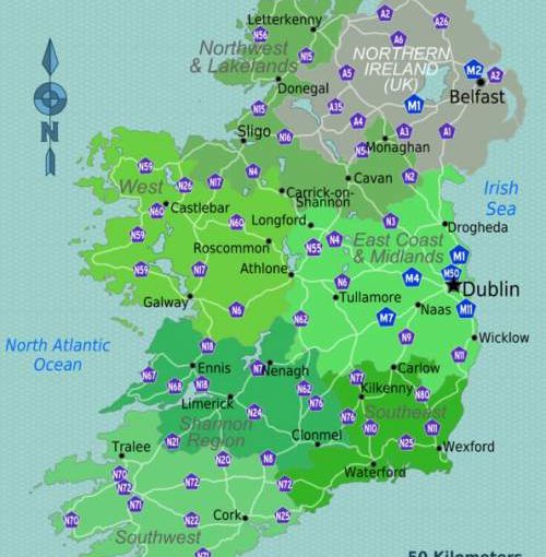 Irish Map Ireland