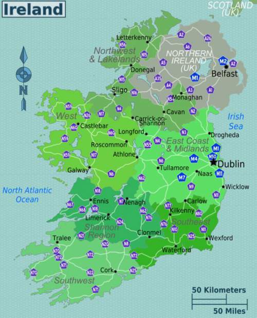 Irish Map Ireland