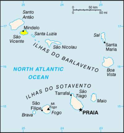 Sao Vincente Map